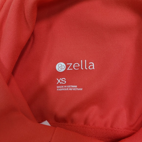 Zella‎ Racerback Coral Red Sports Bra Athletic Tank Top Size XS - Picture 2 of 8